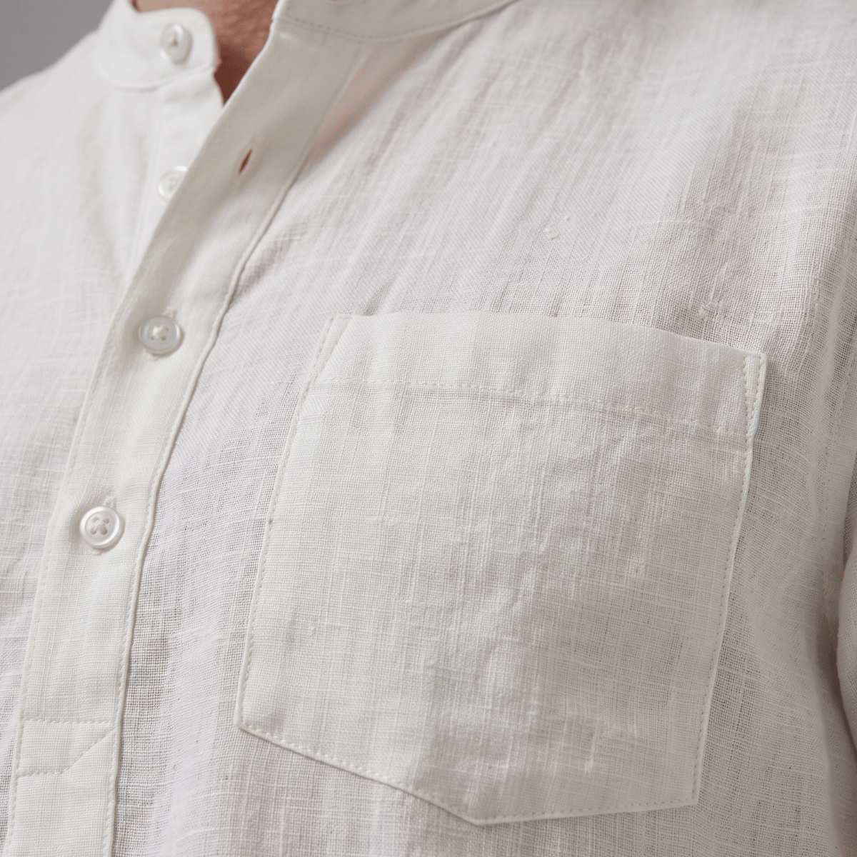 Kit 5 Camisa Henley masculina de manga curta com bolso