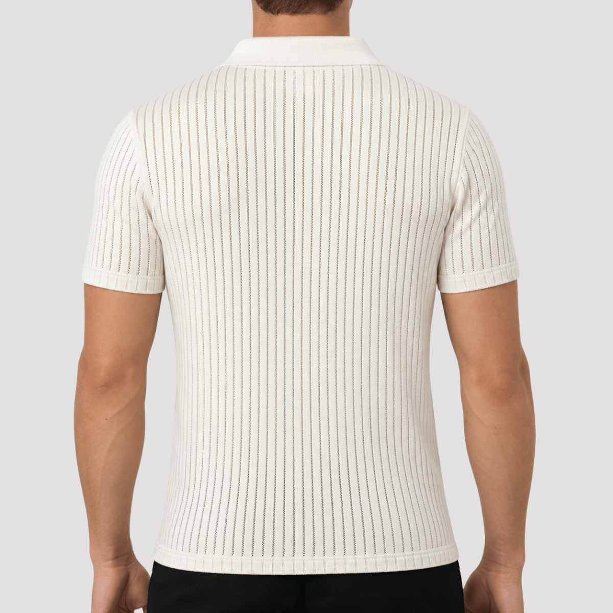 Camisa Polo Masculina Texturizada