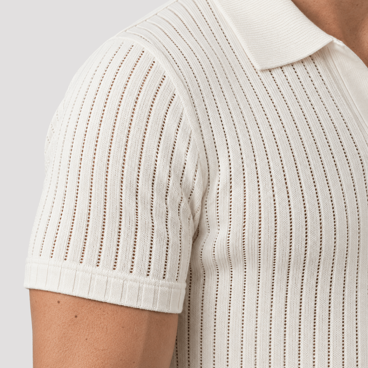 Camisa Polo Masculina Texturizada