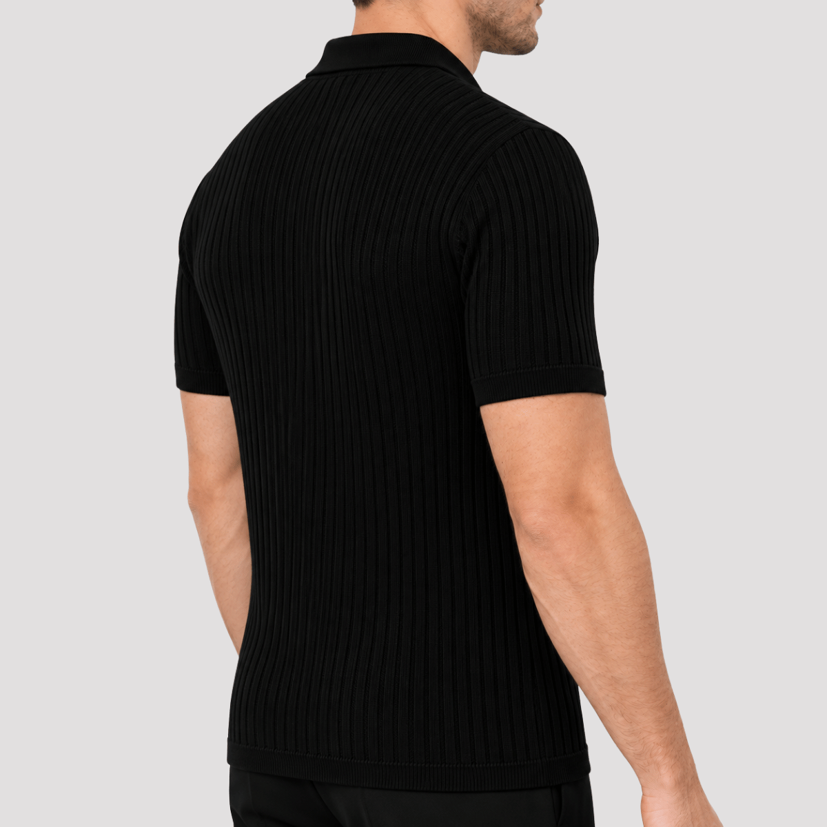 Camisa Polo Masculina Texturizada