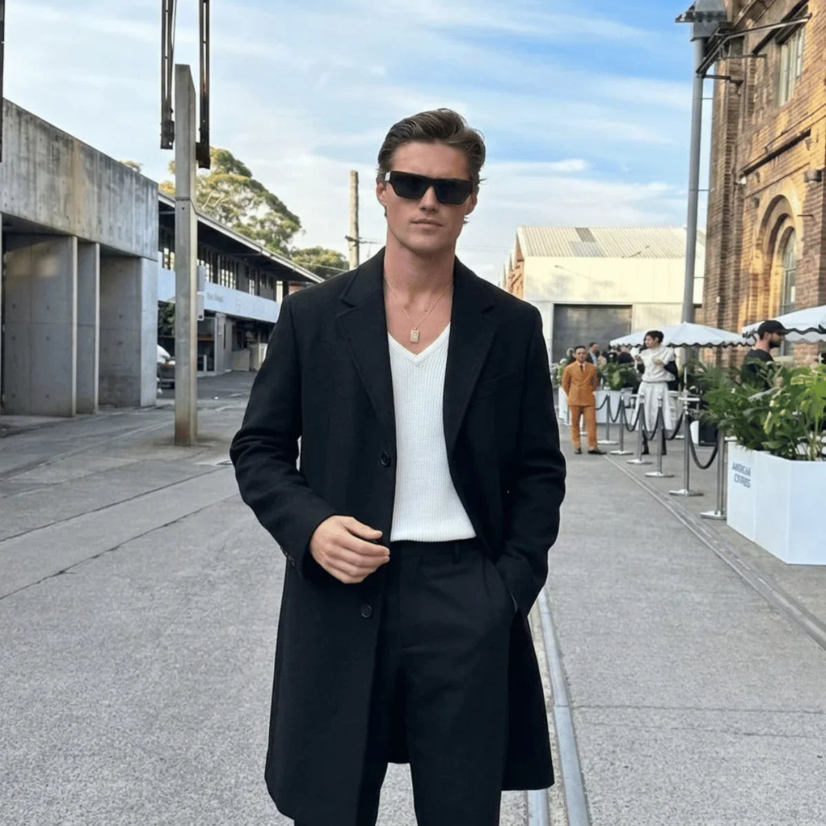 Sobretudo Masculino Longo