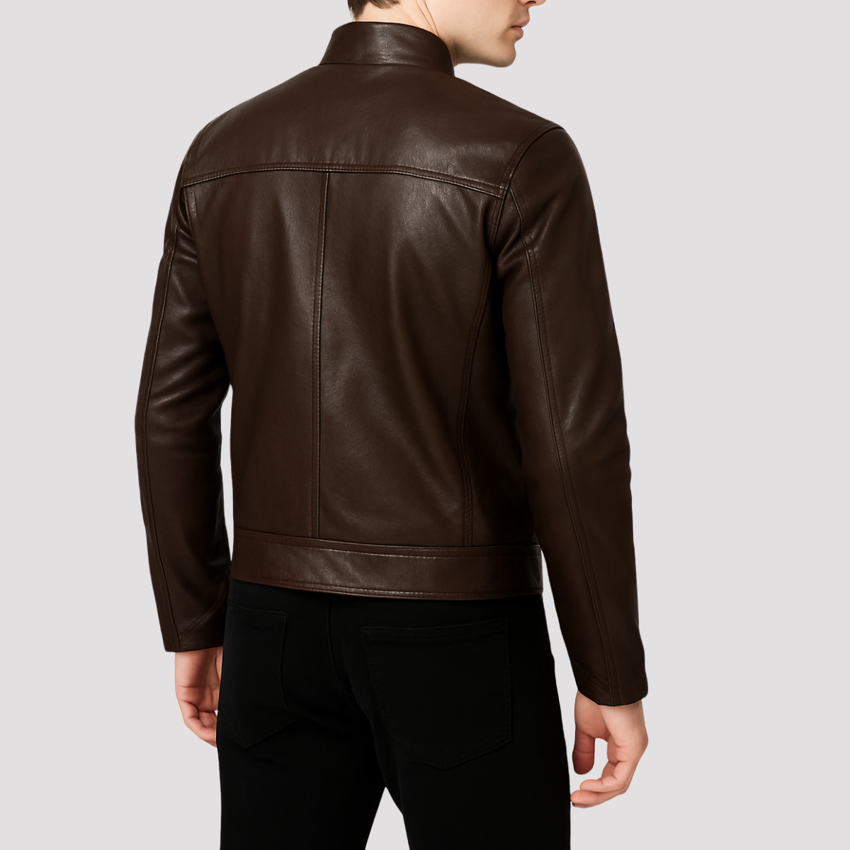 Jaqueta de Couro Motoqueiro Ditorino