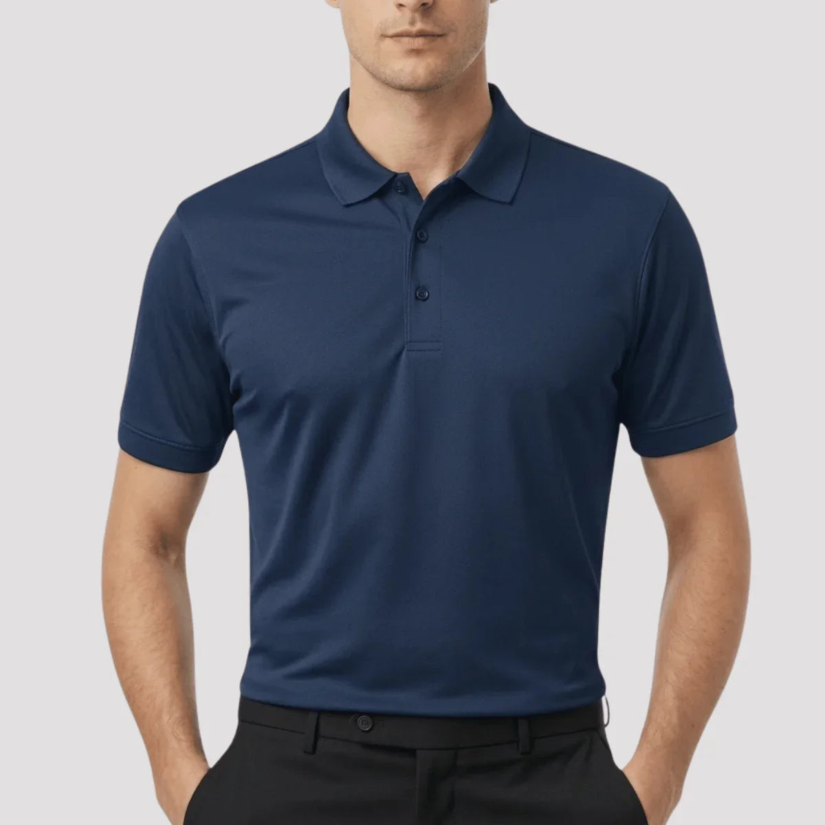 Camisa Polo Masculina em Seda