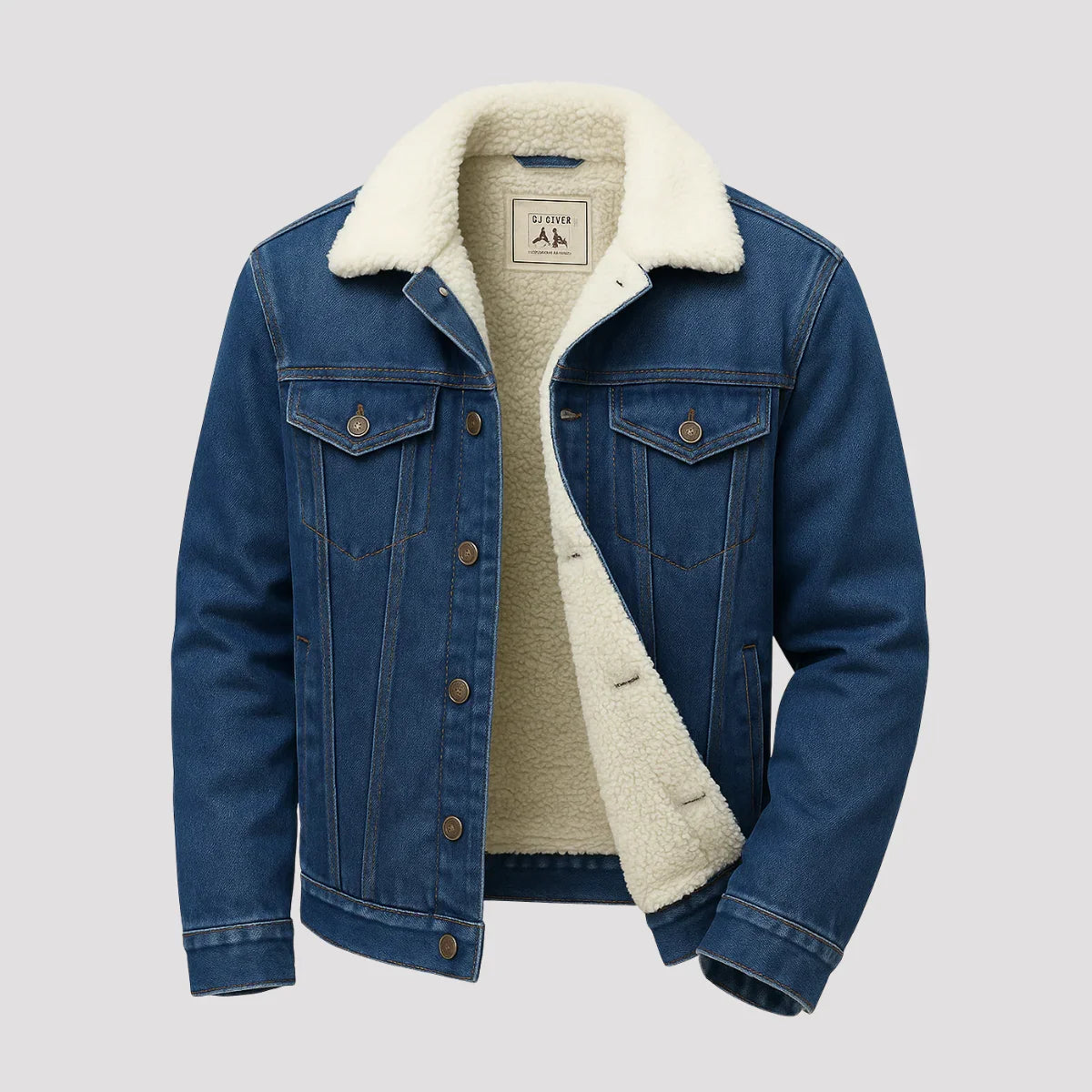 Jaqueta Jeans Masculina Forrada Ditorino