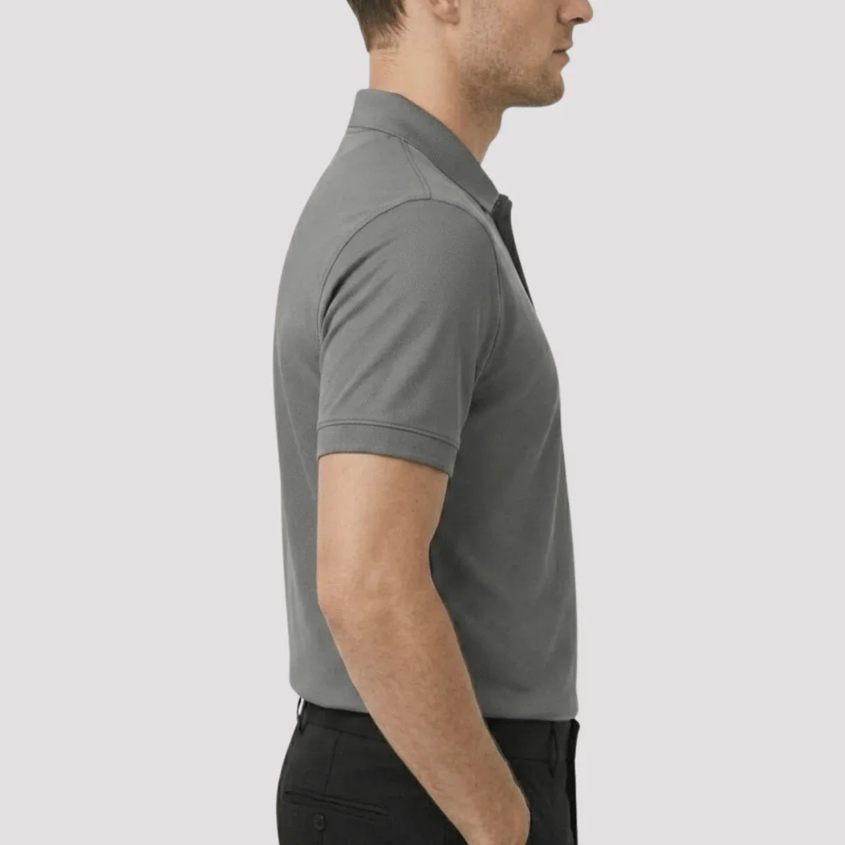Camisa Polo Masculina em Seda