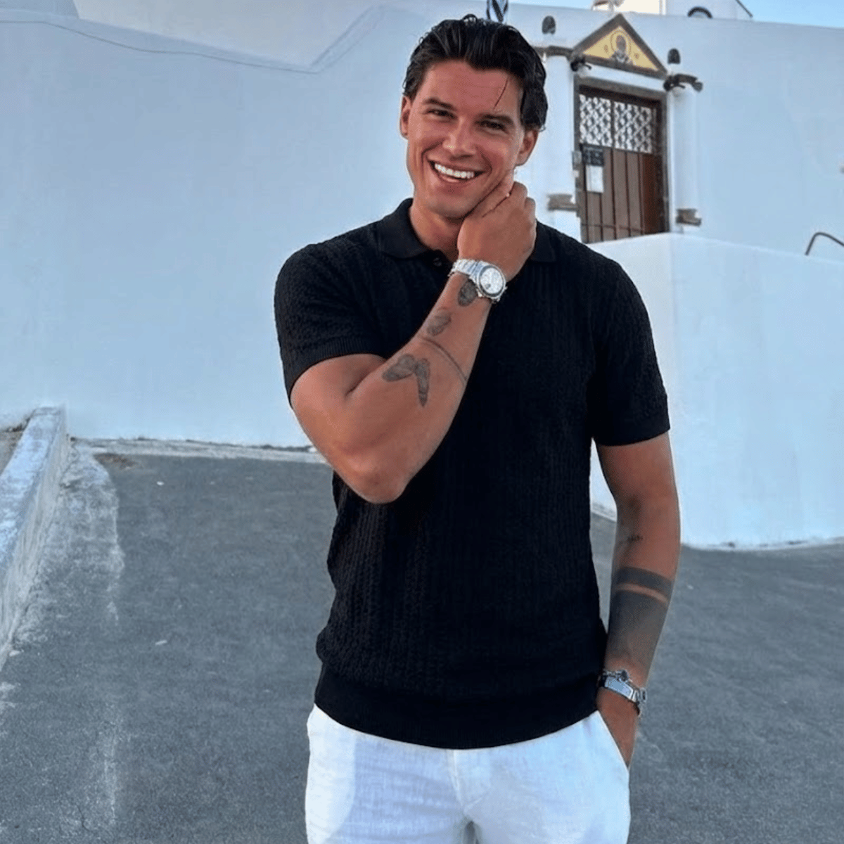 Camisa polo Masculina Canelada Texturizada