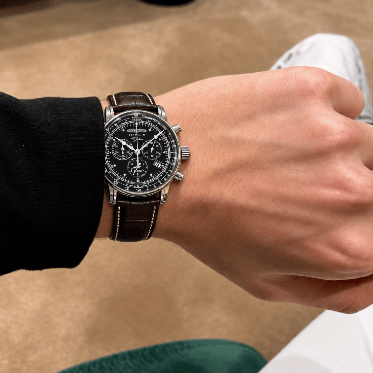Relógio Masculino Cronógrafo com Pulseira Elegante