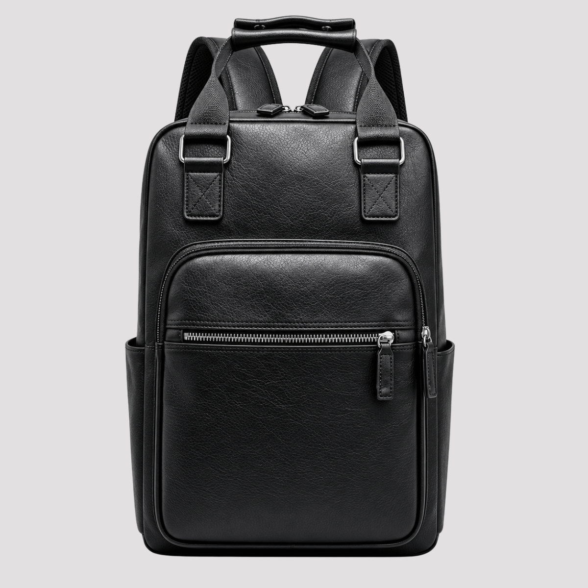 Mochila Masculina Vintage Design Executivo e Bolsos com Zíper