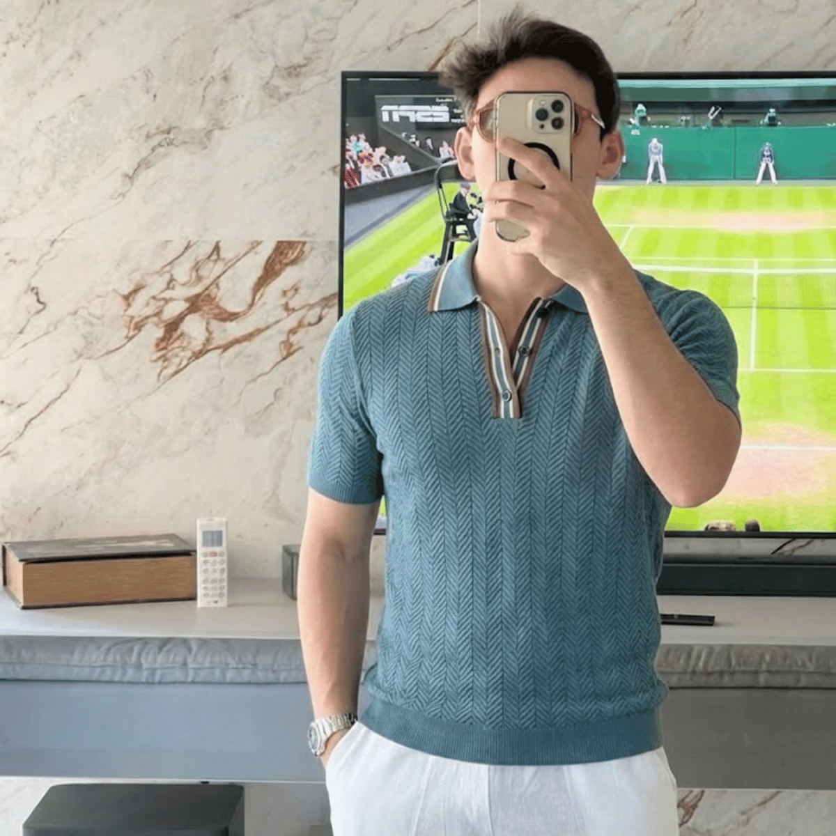 Camiseta Polo Tricot Masculina