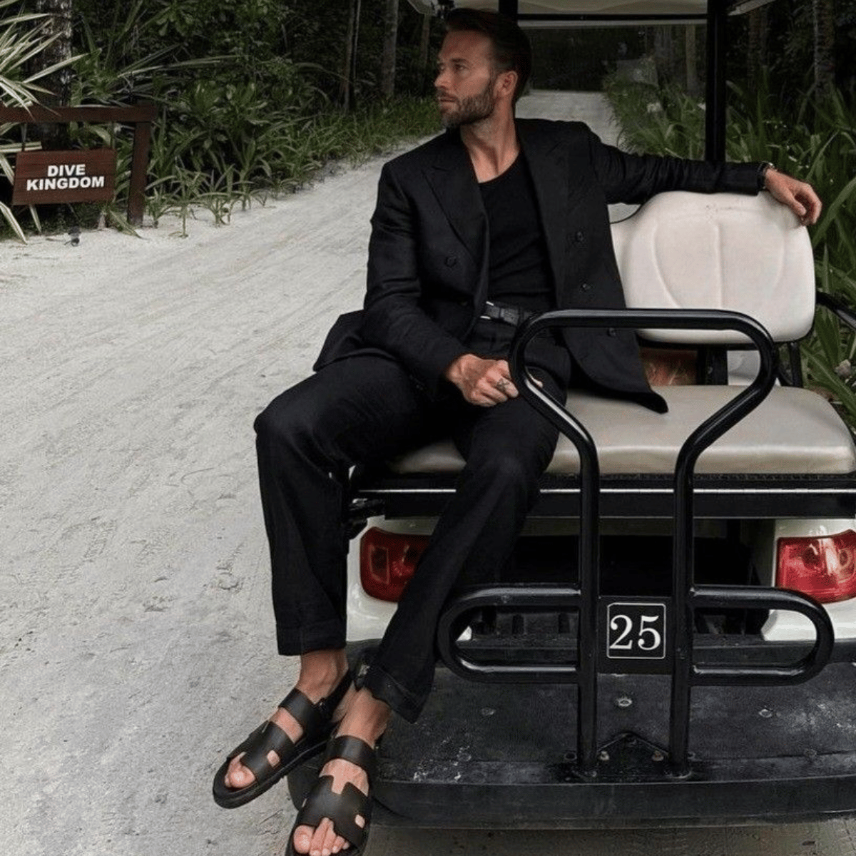 Sandália Masculina Papete Casual