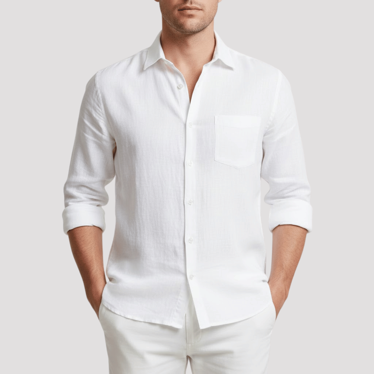 Camisa Social Masculina de linho