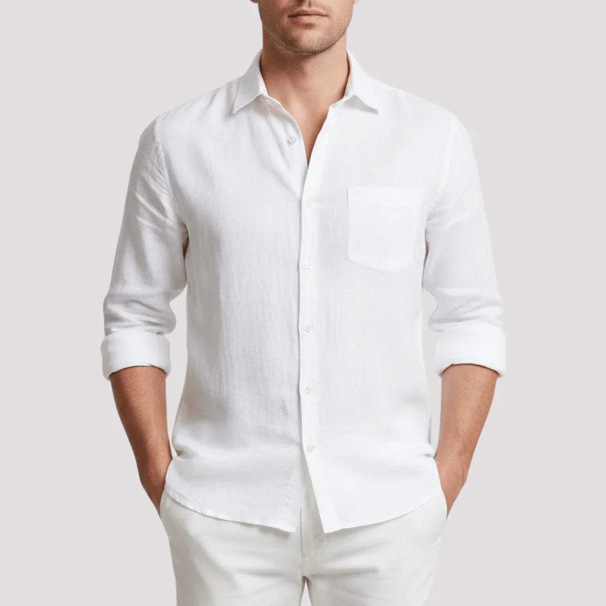 Camisa Social Masculina de linho