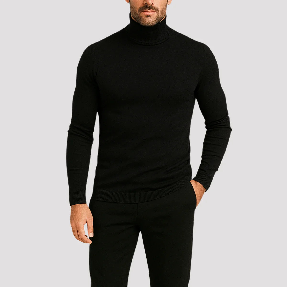 Suéter Masculino de Gola Alta