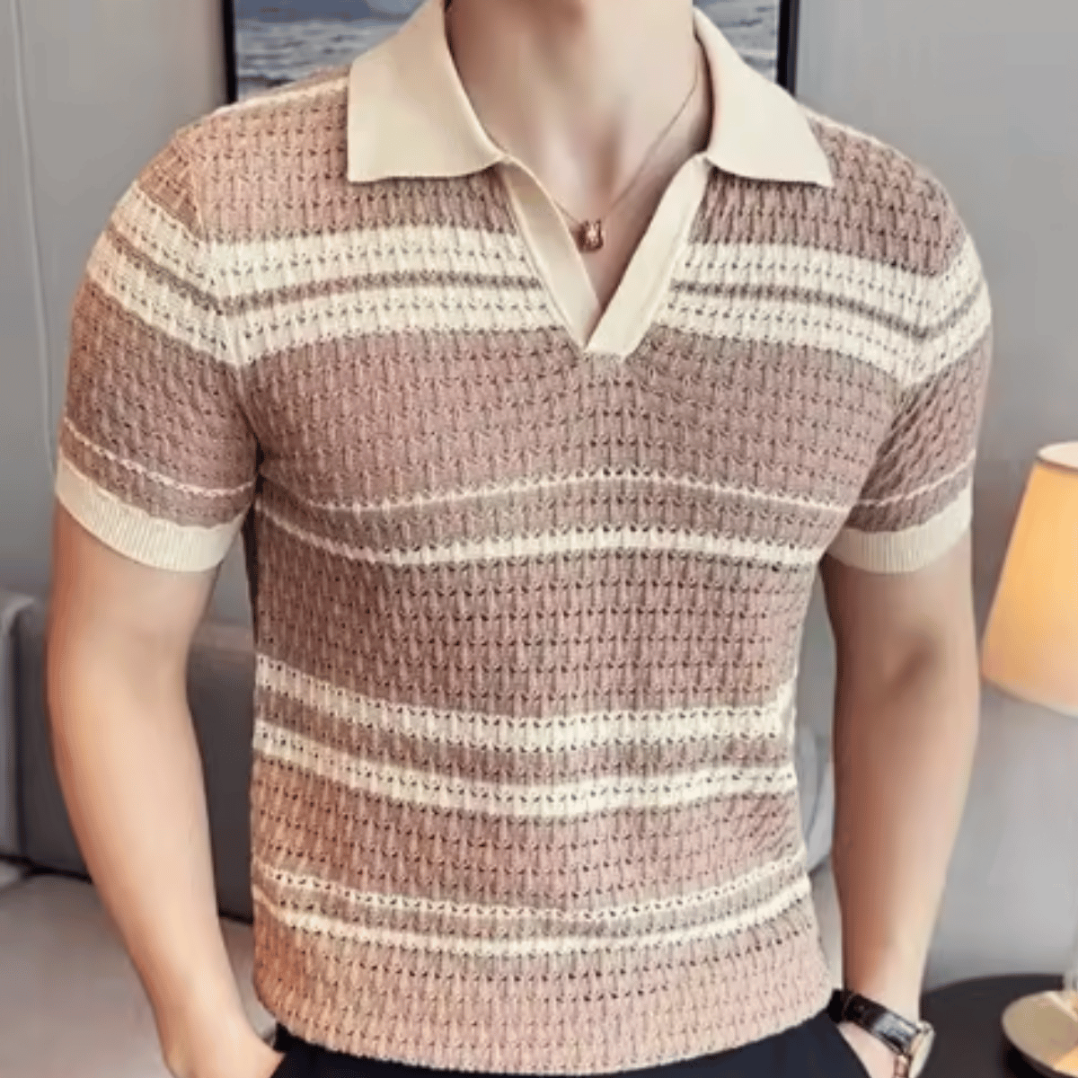 Camisa Polo Tricot Listrada