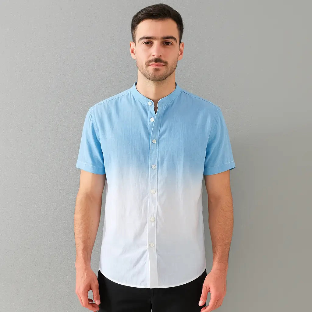 Camisa de Linho Masculina Degradê