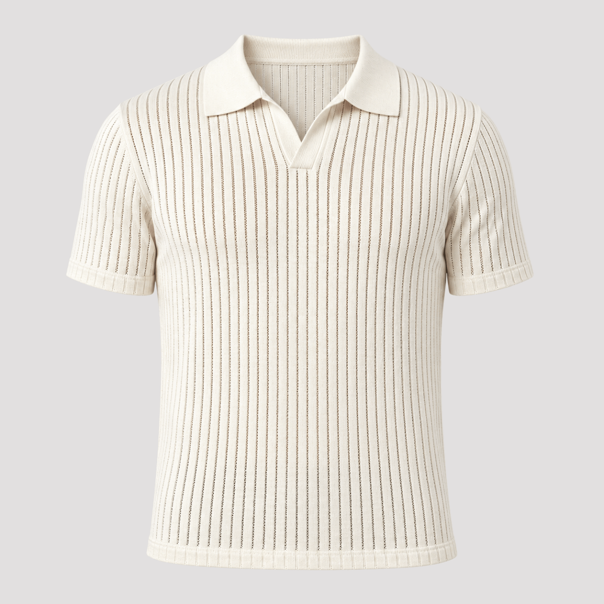 Camisa Polo Masculina Texturizada