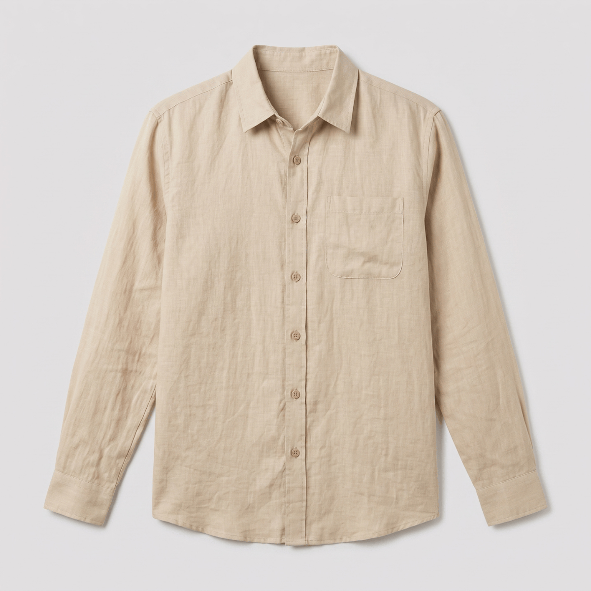 Camisa de Linho Masculina Manga Longa