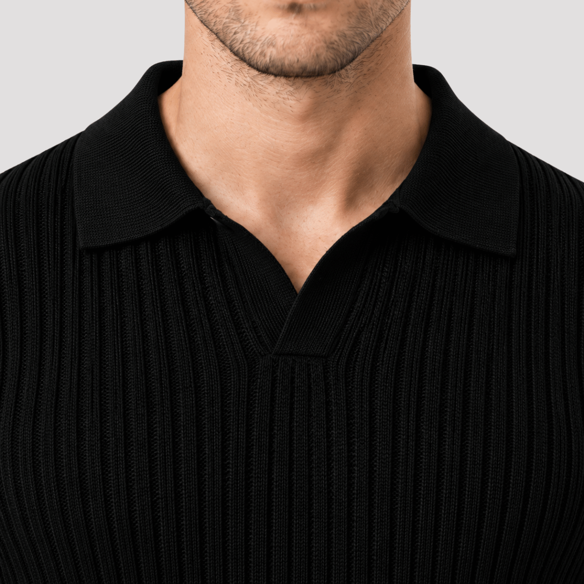 Camisa Polo Masculina Texturizada