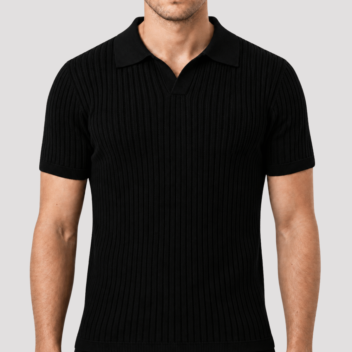 Camisa Polo Masculina Texturizada