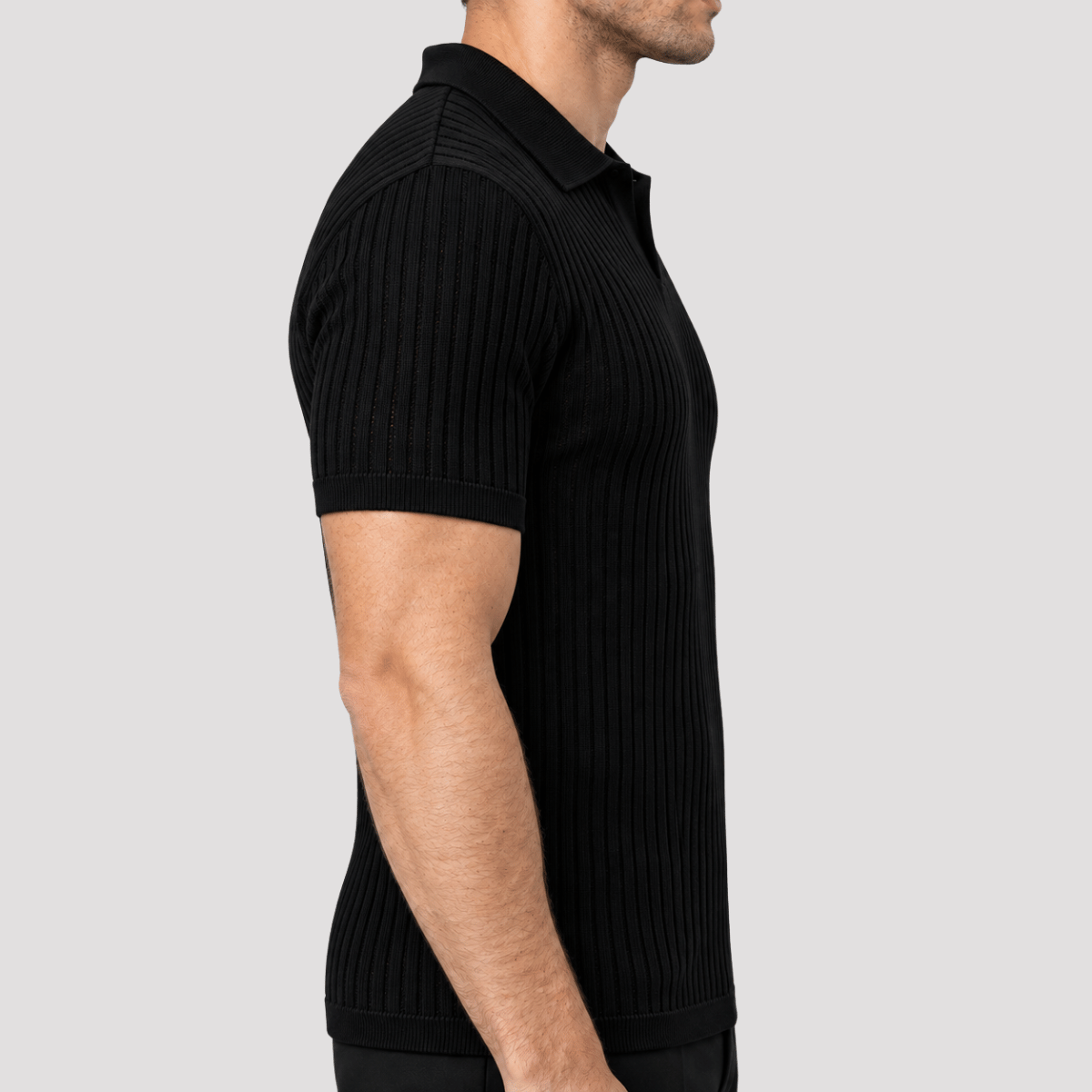 Camisa Polo Masculina Texturizada