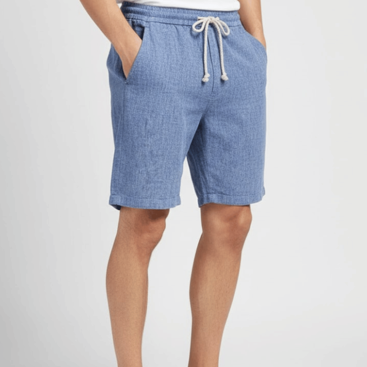 Bermuda Linho Casual Masculina