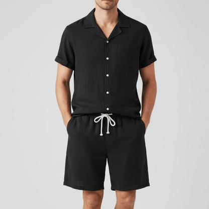 Conjunto de Praia Masculino em Linho