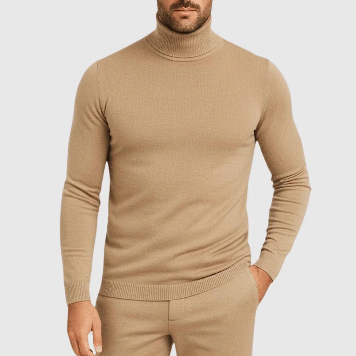 Suéter Masculino de Gola Alta