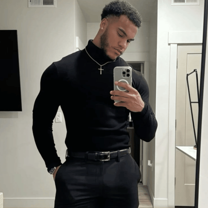 Suéter Masculino de Gola Alta