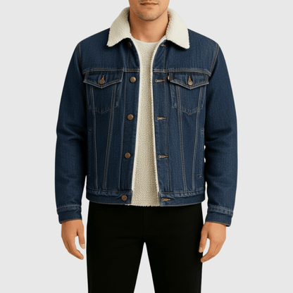 Jaqueta Jeans Masculina Forrada