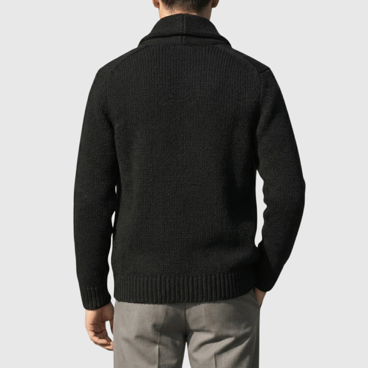 Cardigan Masculino Tricot Flanelado