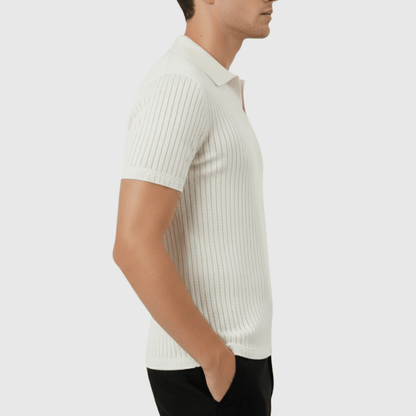 Camisa Polo Masculina Texturizada