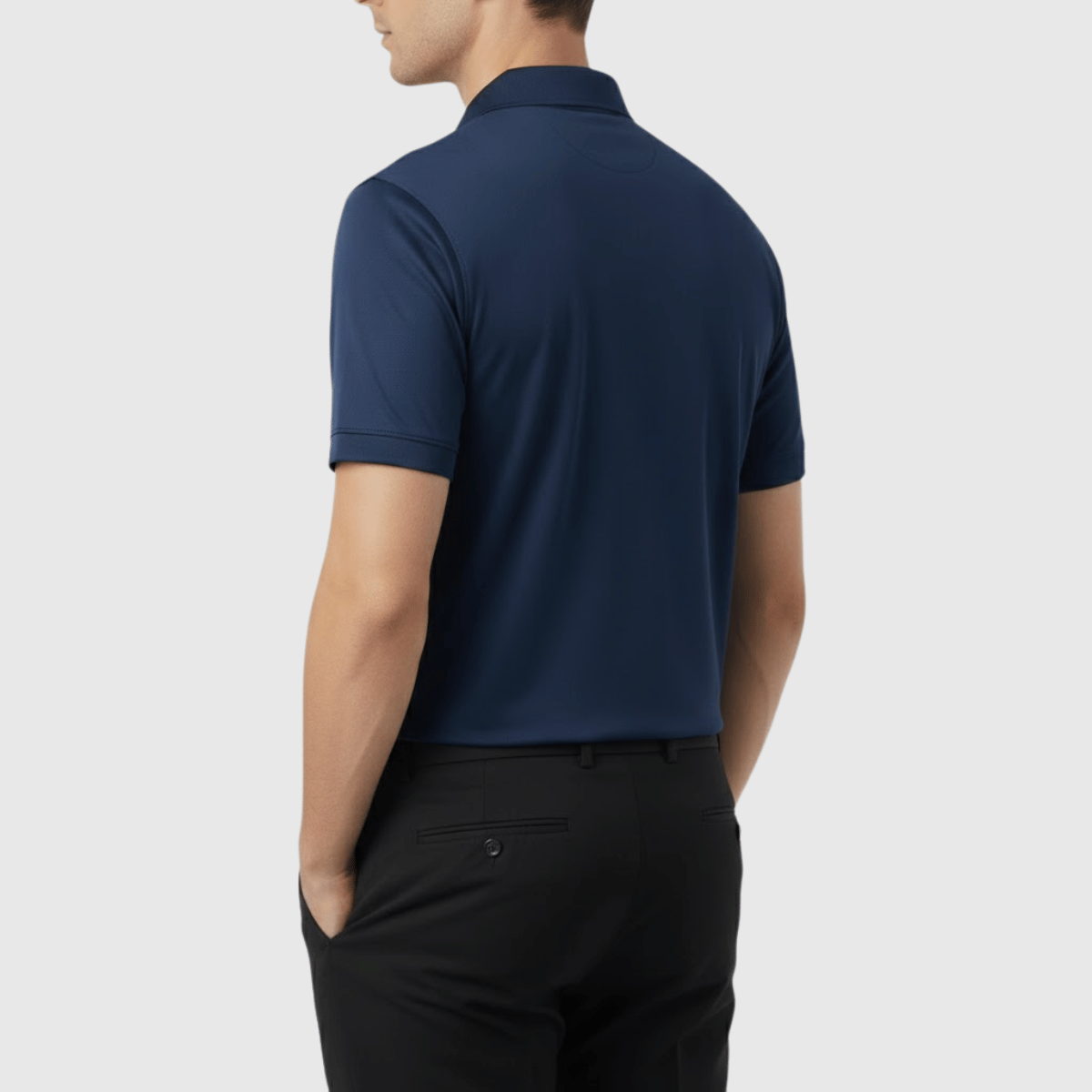 Camisa Polo Masculina em Seda