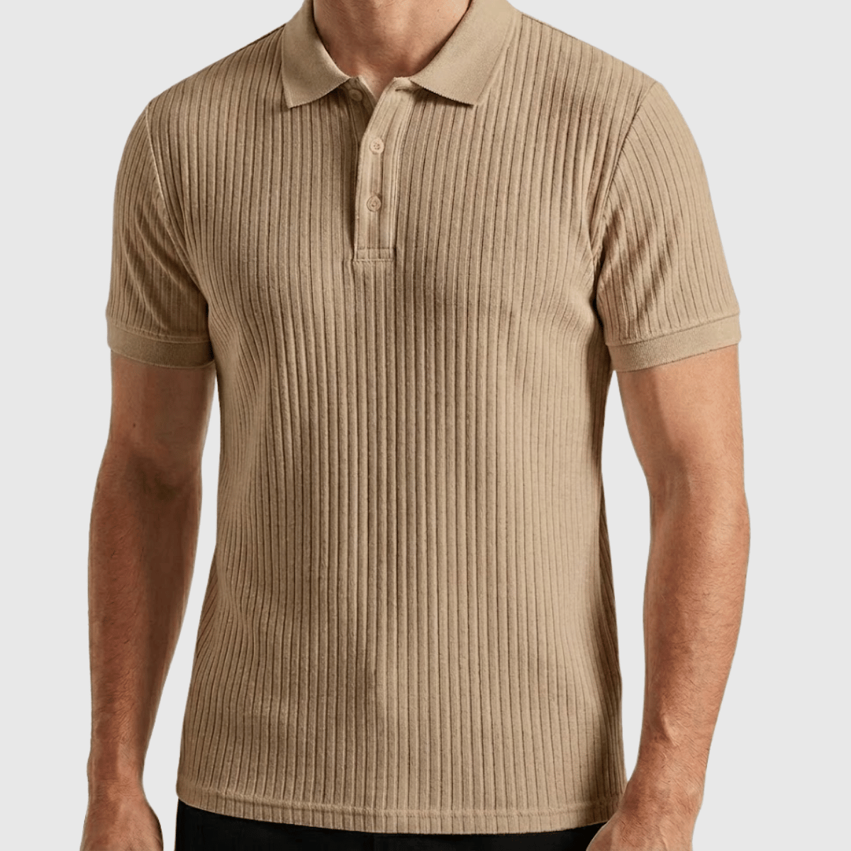 Camisa polo Masculina Canelada Texturizada