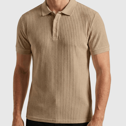 Camisa polo Masculina Canelada Texturizada