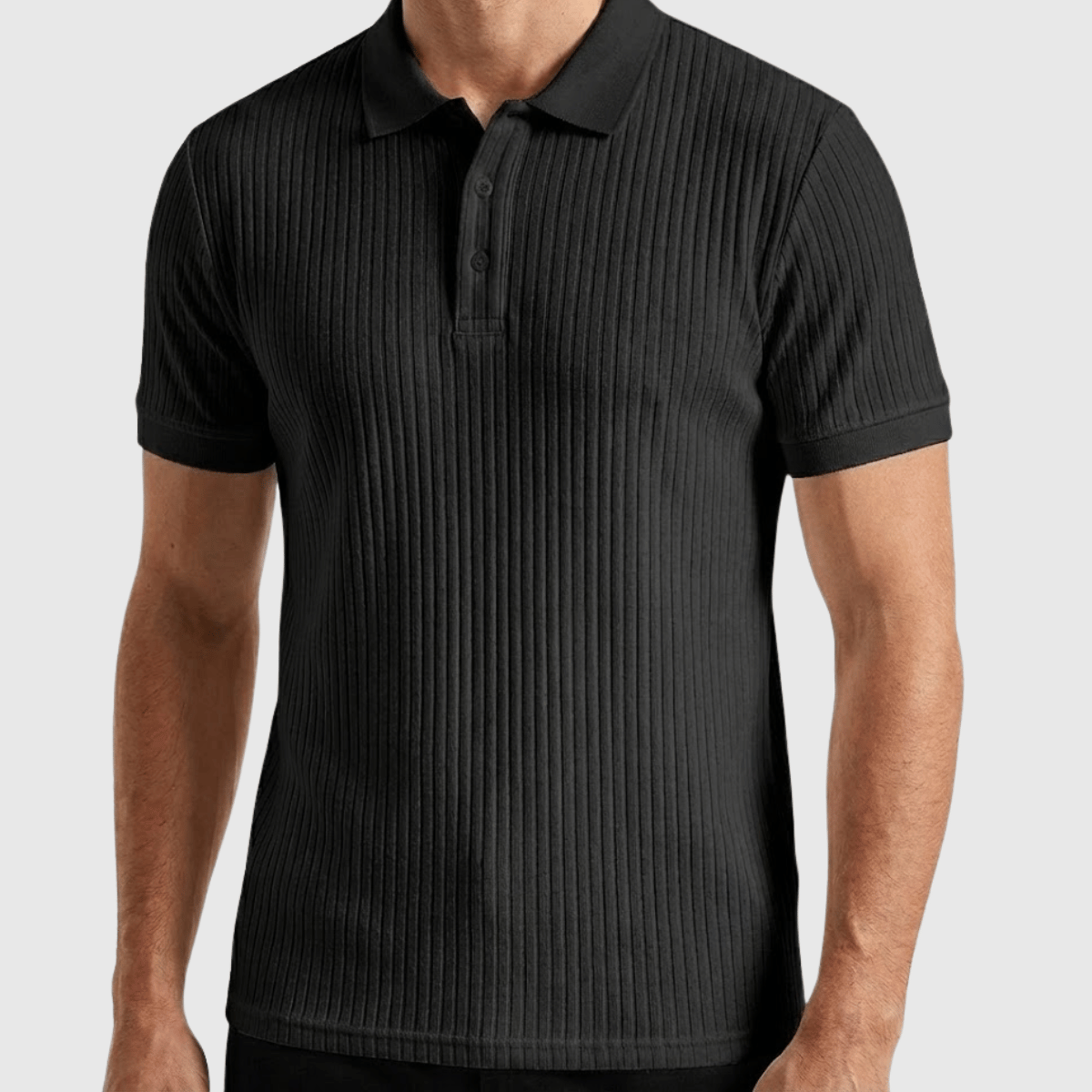 Camisa polo Masculina Canelada Texturizada