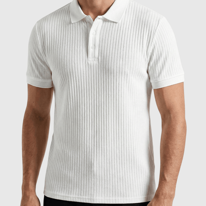 Camisa polo Masculina Canelada Texturizada