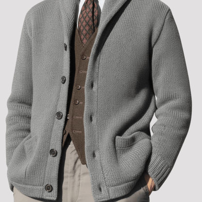 Cardigan Masculino Tricot Flanelado