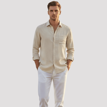 Camisa Social Masculina de linho