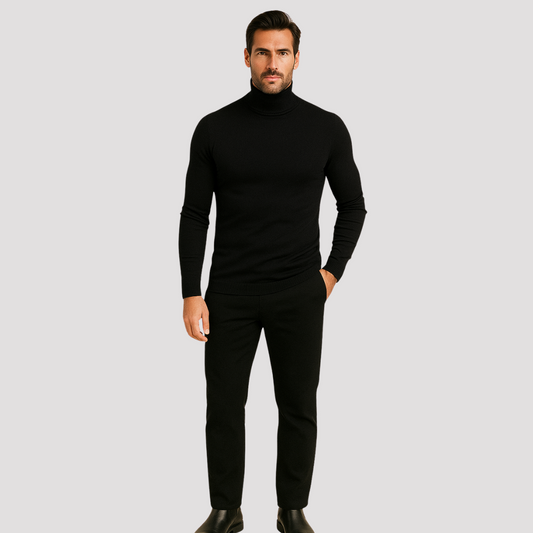 Suéter Masculino de Gola Alta Ditorino