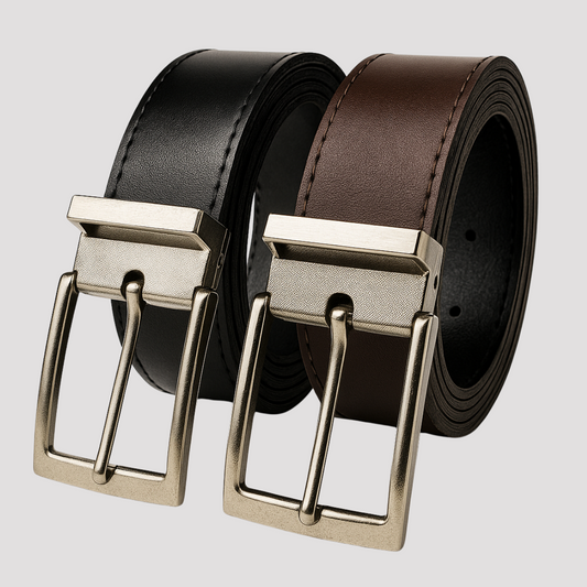 Kit 2 Cinto Masculino Couro Clássico Ditorino