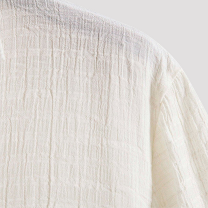 Camisa Manga Curta Linho de Luxo Ditorino