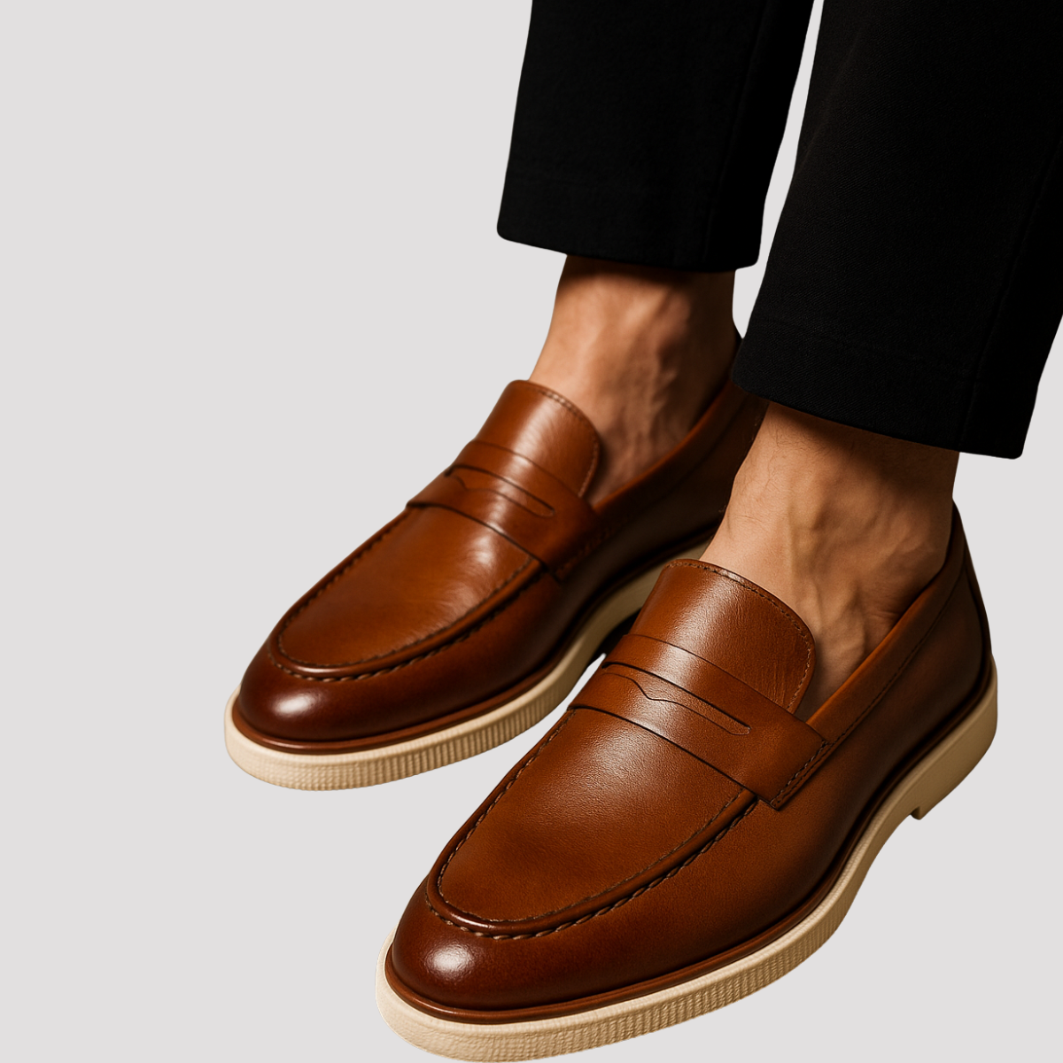 Mocassim de Couro Slip On Ditorino