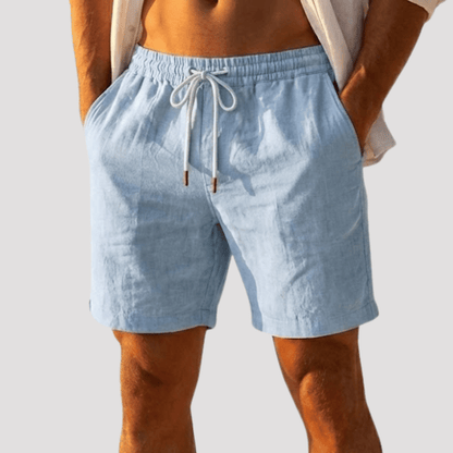 Bermuda de Linho Masculina Lisa