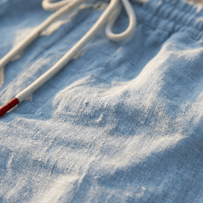 Bermuda de Linho Masculina Lisa