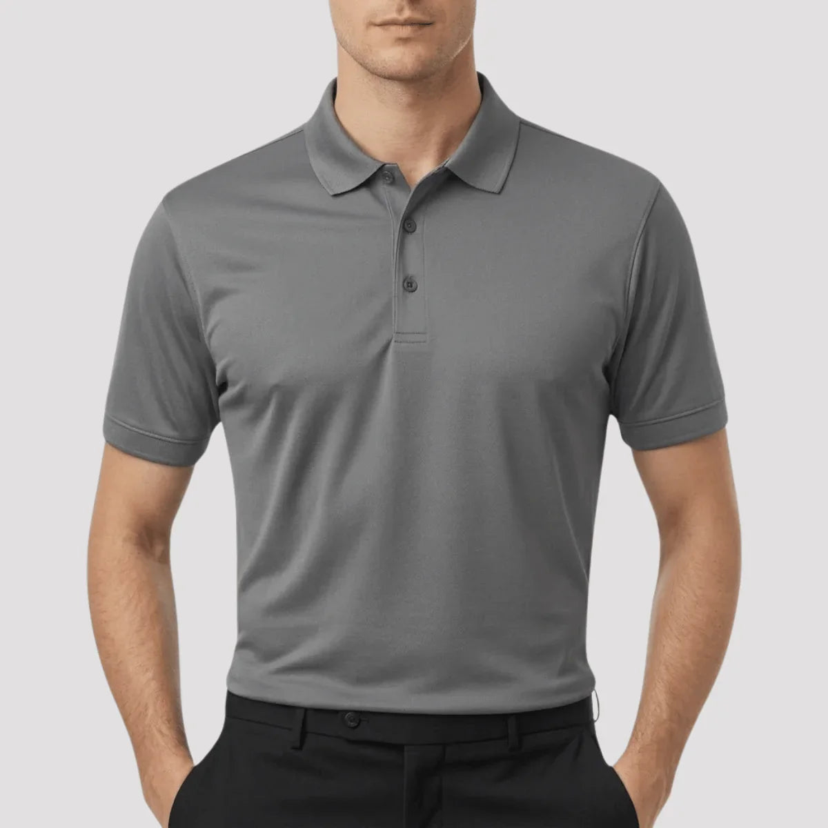 Camisa Polo Masculina em Seda