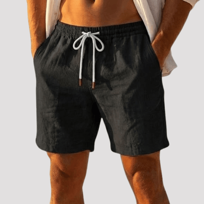 Bermuda de Linho Masculina Lisa