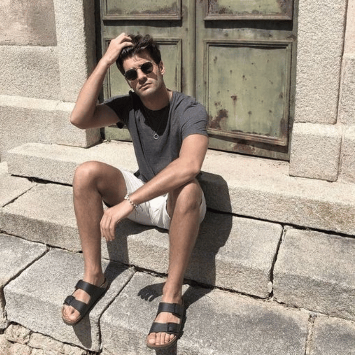 Sandália Masculina Slide Emborrachada