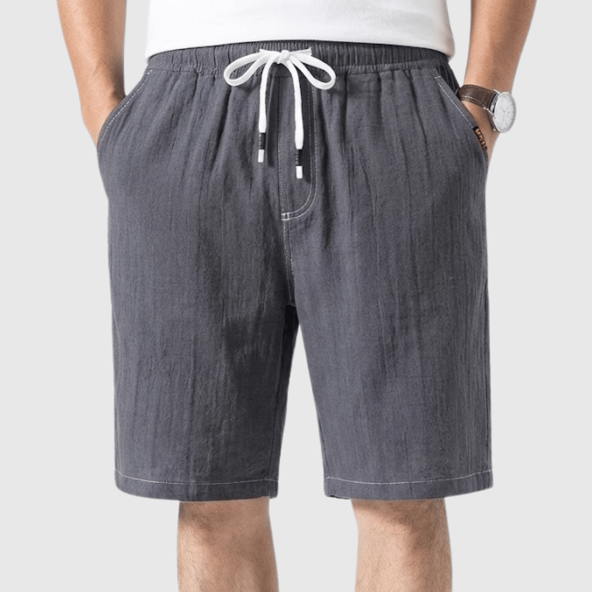 Bermuda Masculina casual lisa Madrid