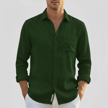 Camisa Social Masculina de linho