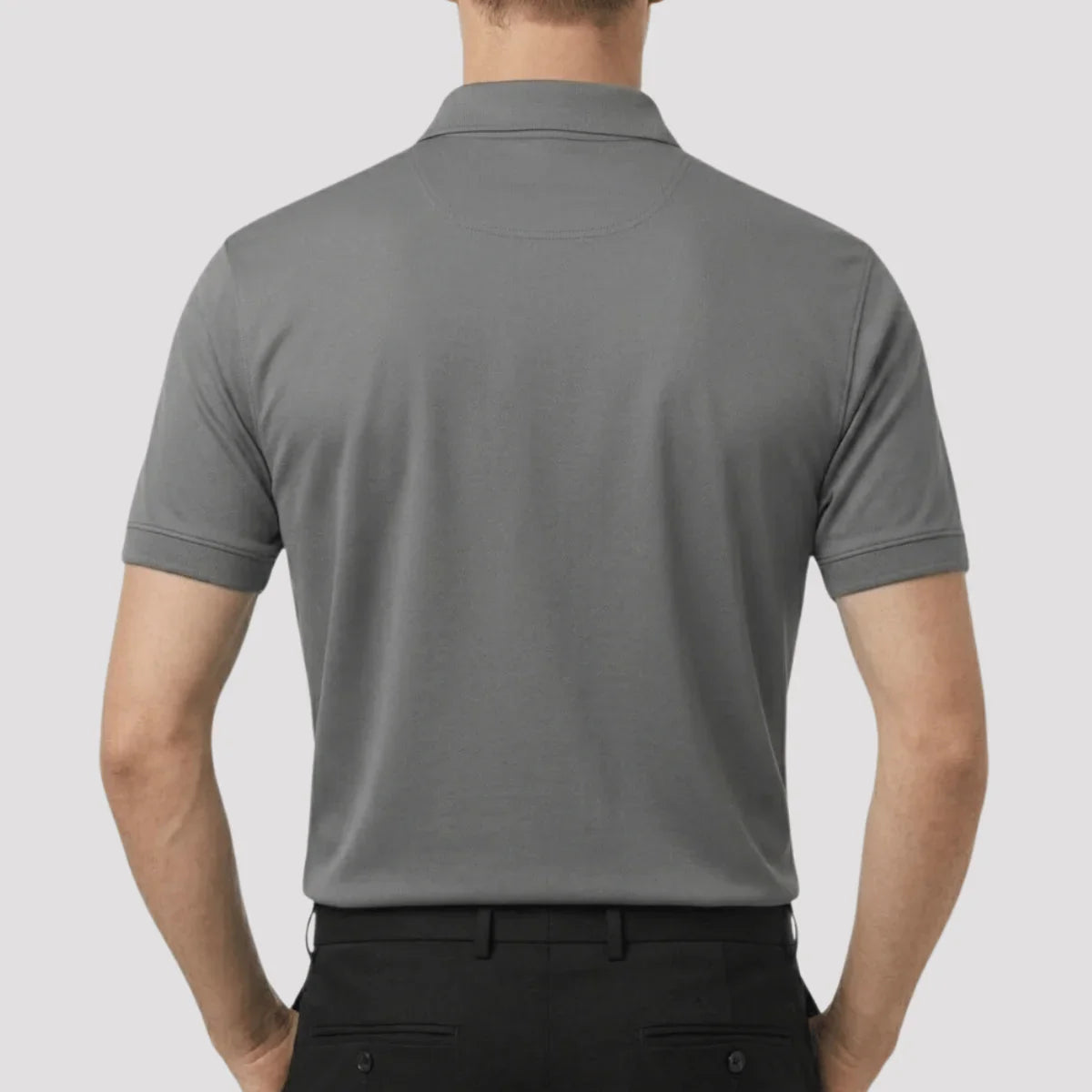 Camisa Polo Masculina em Seda